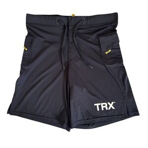 Hylete‎ TRX Small Black Elastic Waist Drawstring Pockets Crossfit Workout Shorts